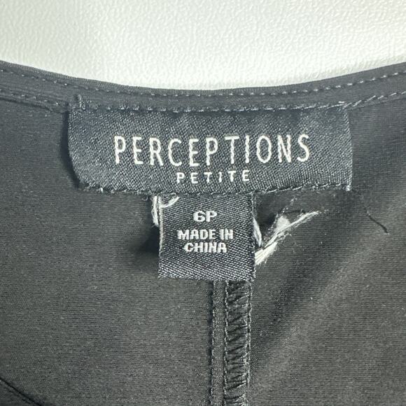 Perceptions Petite Y2K Black Zebra Python Animal Print Cami Tank Top Size 6P - Picture 5 of 6